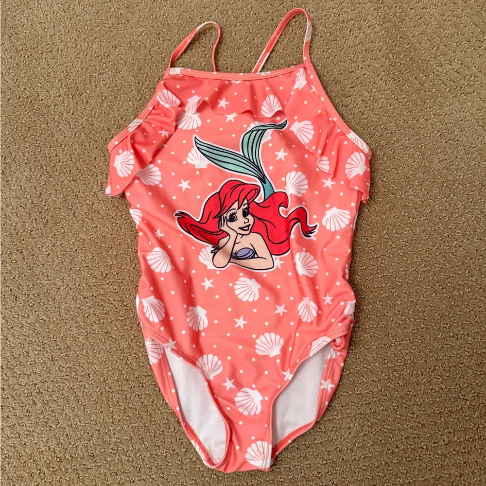 Worn once. Disney Little Mermaid Ariel bathing suit. Size medium